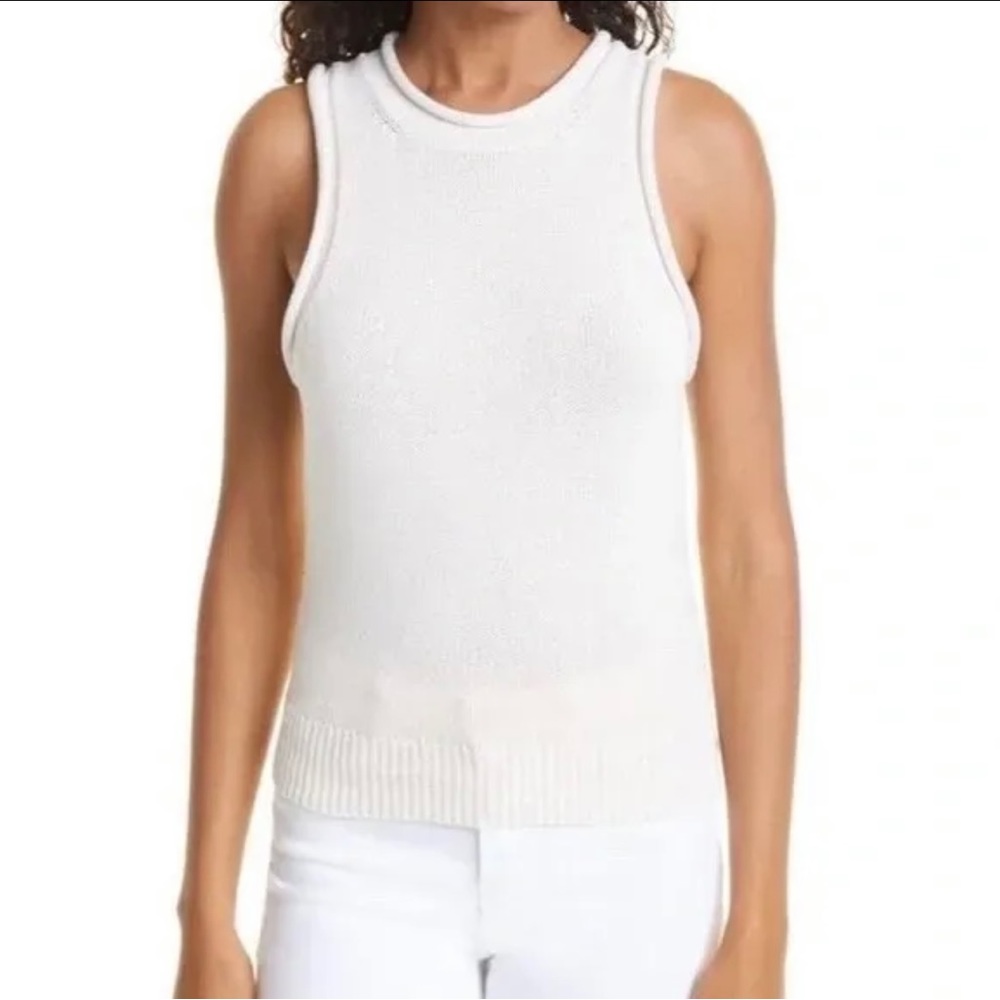 A.L.C Blush Pink Brixton Sleeveless Sweater Tank Blouse